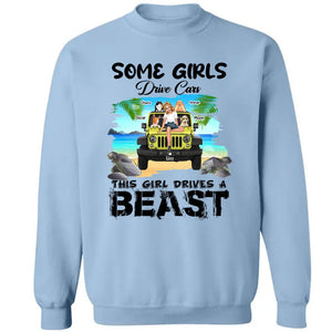 JP Girl Personalized T Shirt Some Girls Drive Cars, This Girl Drive a Beast CTM Custom - Printyourwear