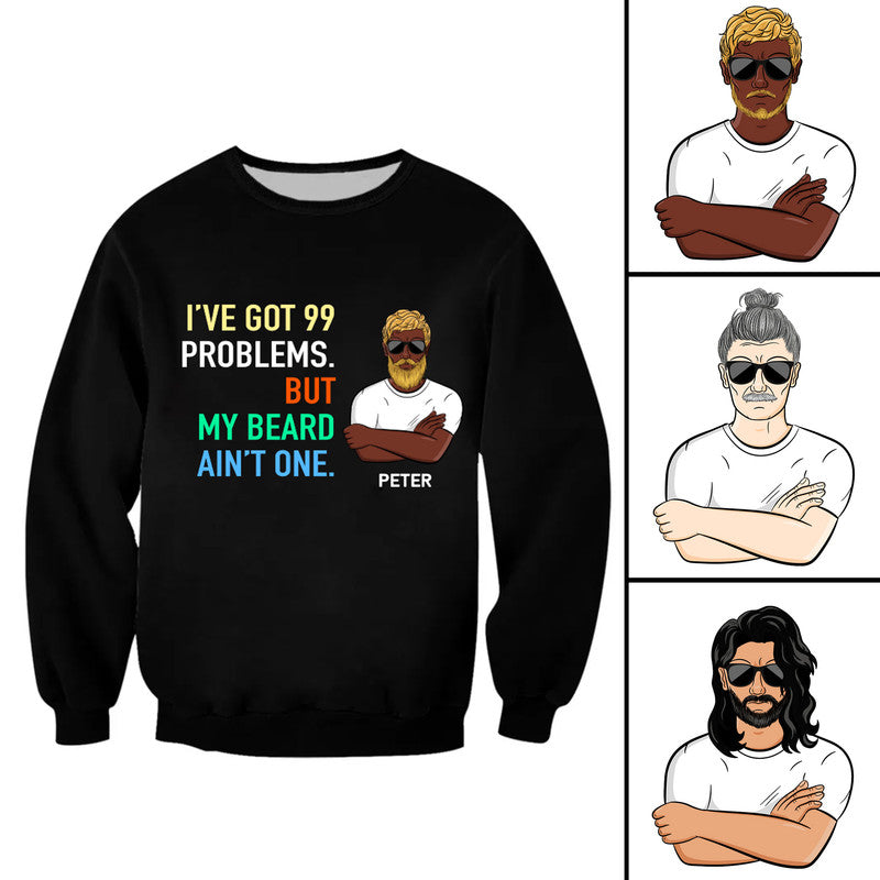 Personalized World Beard Day I Have The Beard I Make The Rule Sweatshirt CTM Adult Custom - Printyourwear