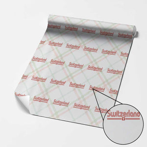 Switzerland Fan Retro Vintage Flag Wrapping Paper Roll