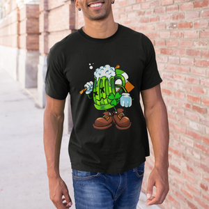 Funny St. Patricks Day Drinking T Shirt Irish Beer Ireland Flag TS02 Printyourwear