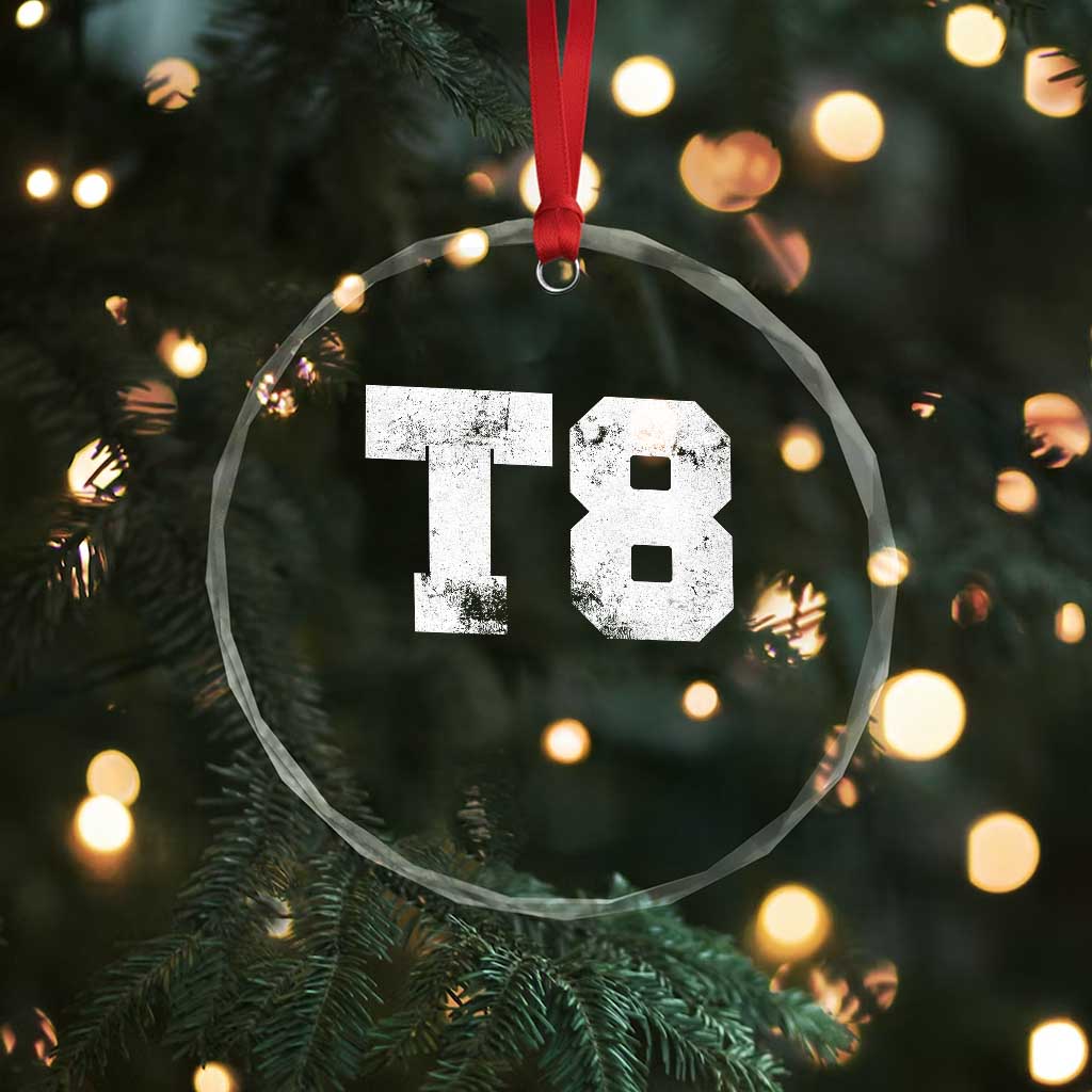 T8 Jersey Crystal Glass Ornament Concert Inspired Outfit Varsity Sports TS10 Print Your Wear