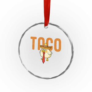 TACO Chicken in Sombrero Crystal Glass Ornament Funny Mexican Food TS02 Print Your Wear