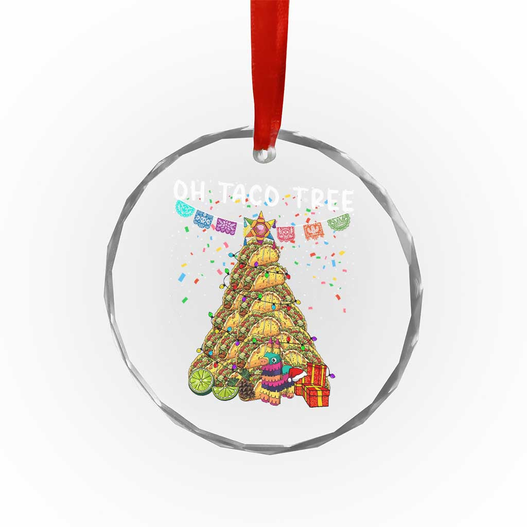 Taco Christmas Tree Crystal Glass Ornament Funny Xmas Foodie Mexican TS14 Print Your Wear