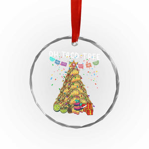Taco Christmas Tree Crystal Glass Ornament Funny Xmas Foodie Mexican TS14 Print Your Wear