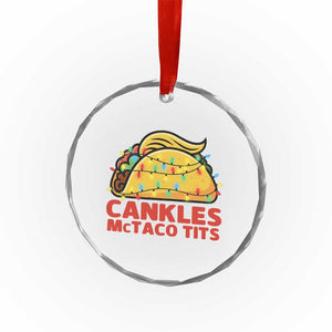 Taco Trump Mexican Christmas Crystal Glass Ornament Cankles McTaco Tits TS14 Print Your Wear