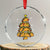 Taco Xmas Tree Crystal Glass Ornament Mexican Food Tacos Lover Xmas in Mexico TS02 Transparent Glass 3'' Circle Print Your Wear