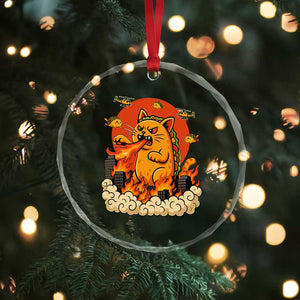 Tacocat Monster Crystal Glass Ornament Funny Cats Taco Lovers TS14 Print Your Wear