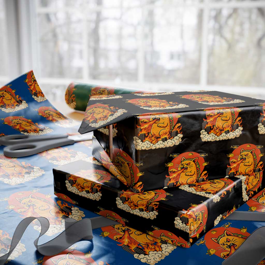 Tacocat Monster Wrapping Paper Roll Funny Cats Taco Lovers TS14 Black Print Your Wear