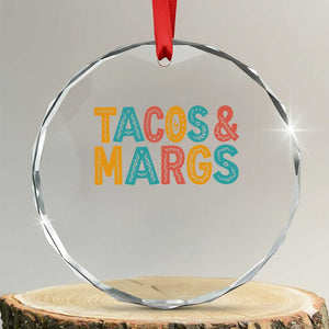 Tacos And Margaritas Lover Crystal Glass Ornament Cinco De Mayo Fiesta TS12 Transparent Glass 3'' Circle Print Your Wear