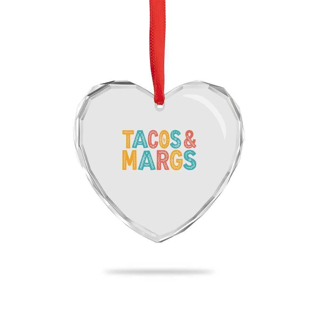 Tacos And Margaritas Lover Heart Crystal Glass Ornament Cinco De Mayo Fiesta TS12 Print Your Wear