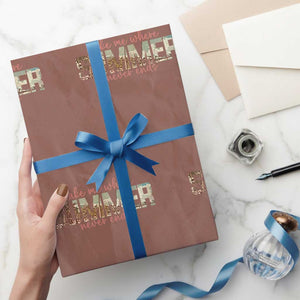 Take Me Where Summer Never Ends Wrapping Paper Roll Summer Beach Vacation TS14 Mocha Print Your Wear