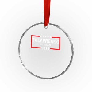 Talafreako U.S. Senate 2026 Crystal Glass Ornament James Talarico Voter Political Supporter TS02 Print Your Wear