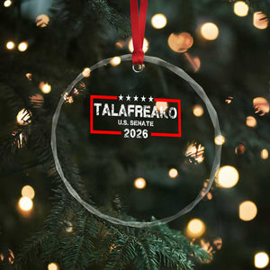 Talafreako U.S. Senate 2026 Crystal Glass Ornament James Talarico Voter Political Supporter TS02 Print Your Wear