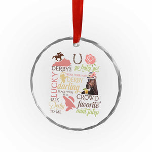 Talk Derby To Me Crystal Glass Ornament Horse Riders Ky Racing Day TS02 Print Your Wear