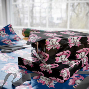 Talk Derby To Me Wrapping Paper Roll Funny Horse Racing Oaks Derby Day Pink Ribbon TS11 Black Print Your Wear