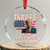 Tariffs Are My Favorite Word Crystal Glass Ornament Trump 2025 Patriotic American Flag Map Vintage TS02 Transparent Glass 3'' Circle Print Your Wear