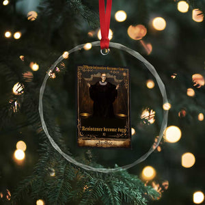 Tarot Card RBG Crystal Glass Ornament When Injustice Becomes Law Resistance Becomes Duty TS10 Print Your Wear