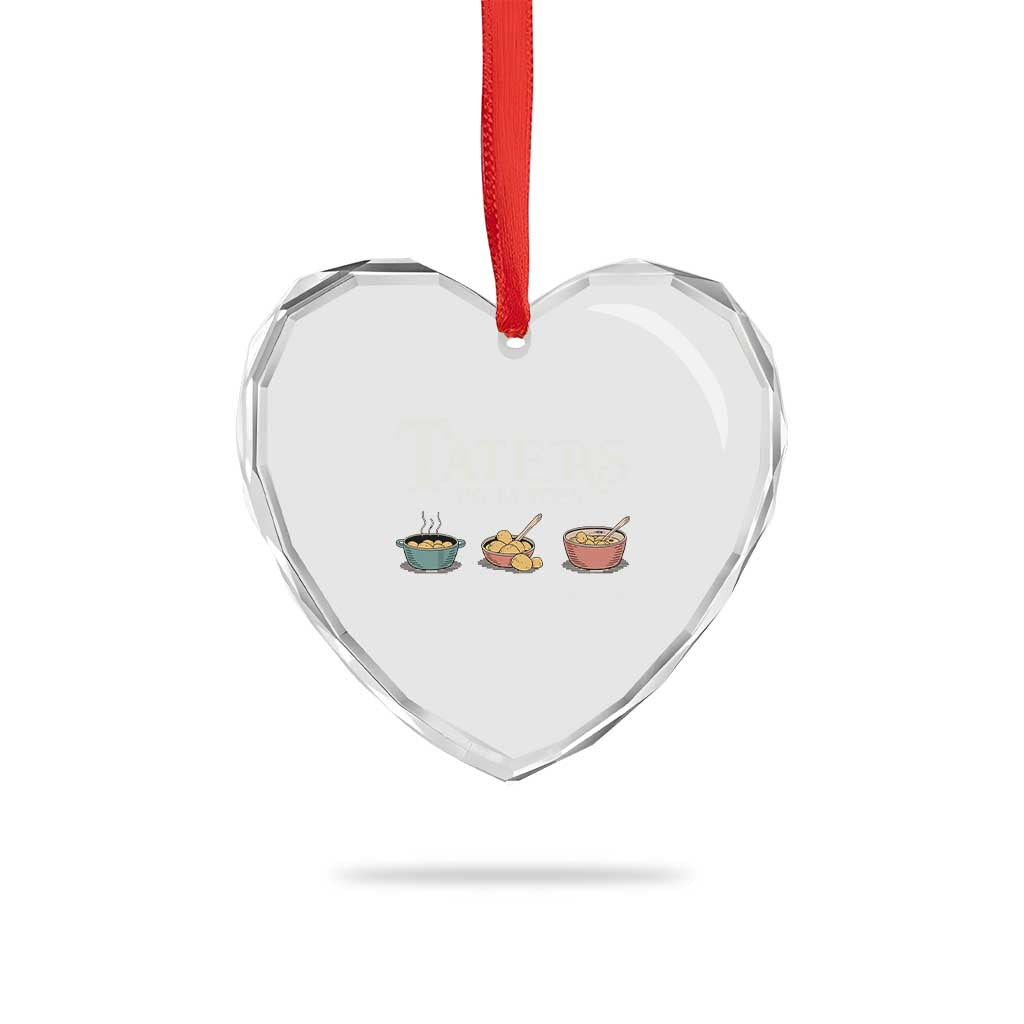 Taters Potatoes Heart Crystal Glass Ornament Funny Movie Fans Holiday Gift TS10 Print Your Wear
