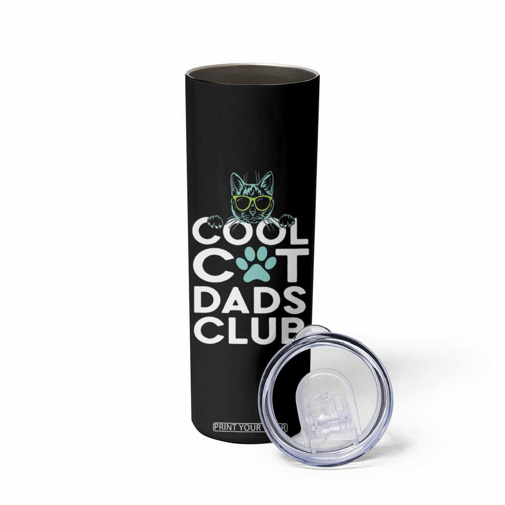 Funny Cat Dad Skinny Tumbler Cool Cat Dads Club TB02 Print Your Wear