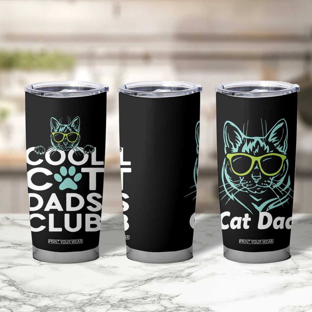 Funny Cat Dad Tumbler Cup Cool Cat Dads Club TB02 Print Your Wear