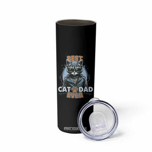 Cool Cat Dad Skinny Tumbler Best Cat Dad Ever Father's Day TB02 Print Your Wear
