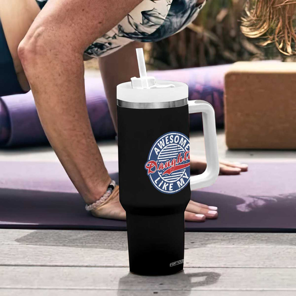 Proud Parents Tumbler With Handle Awesome Like My Daughter TB02 Print Your Wear