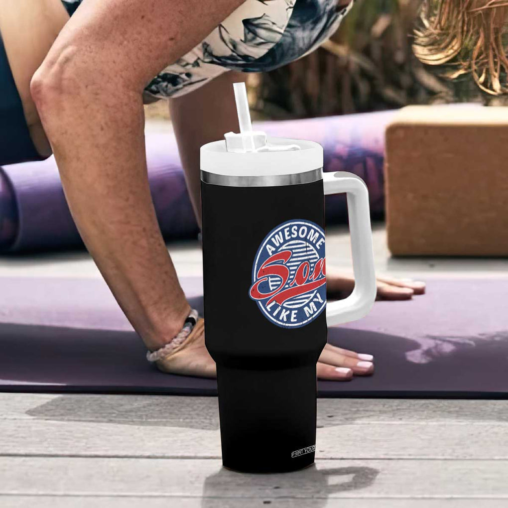 Proud Parents Tumbler With Handle Awesome Like My Son TB02 Print Your Wear