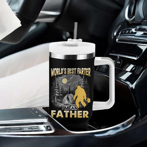 Funny Bigfoot Dad Tumbler With Handle World's Best Farter I Mean Father TB02 Print Your Wear