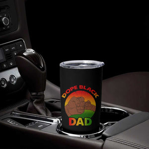 Dope Black Dad Tumbler Cup Proud Afro Melanin Men Vintage Father's Day TB02 Print Your Wear
