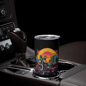 Retro Sunset Urban City Graphic Motorcycle Tumbler Cup Motorcyclist Gift Biker Rider For Dad Husband Boyfriend Uncle TB02 Print Your Wear