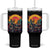 Retro Sunset Urban City Graphic Motorcycle Tumbler With Handle Motorcyclist Gift Biker Rider For Dad Husband Boyfriend Uncle TB02 One Size: 40 oz Black Print Your Wear
