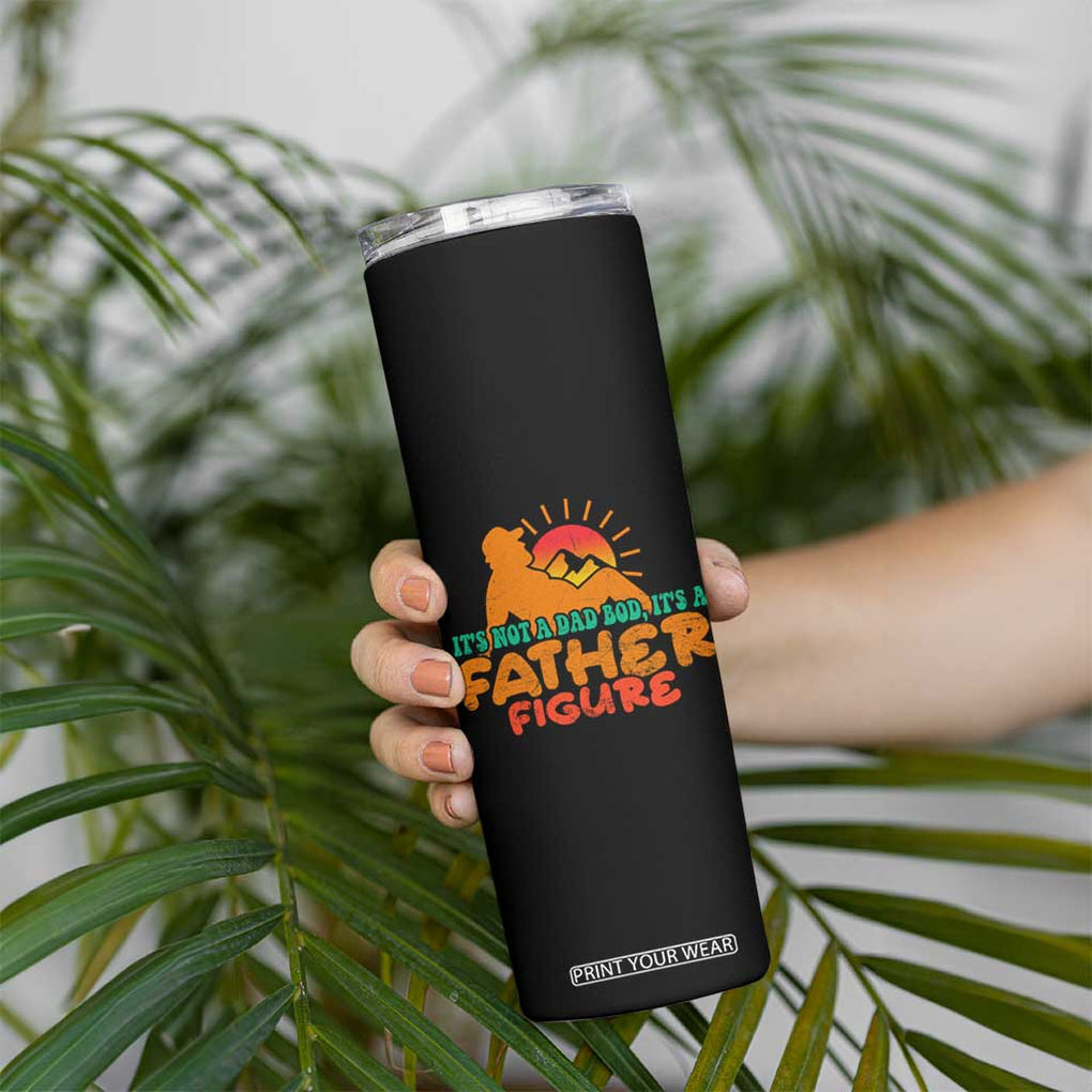 Funny Dad Skinny Tumbler It's Not A Dad Bod It's A Father Figure Retro TB02 Print Your Wear