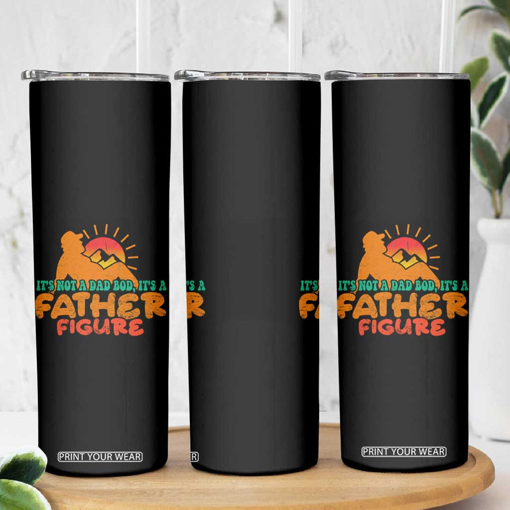 Funny Dad Skinny Tumbler It's Not A Dad Bod It's A Father Figure Retro TB02 Print Your Wear