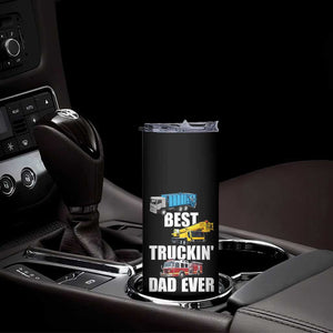 Trucker Dad Skinny Tumbler Best Trucking Dad Ever Truck Driver Father's Day TB02 Print Your Wear