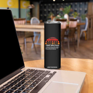 Funny Dad Tax Definition Skinny Tumbler Retro Sunset Father's Day TB02 Print Your Wear