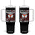 Funny Fishing Tumbler With Handle Show Me Your Bobbers I'll Show You My Pole Retro US Flag TB02 One Size: 40 oz Black Print Your Wear