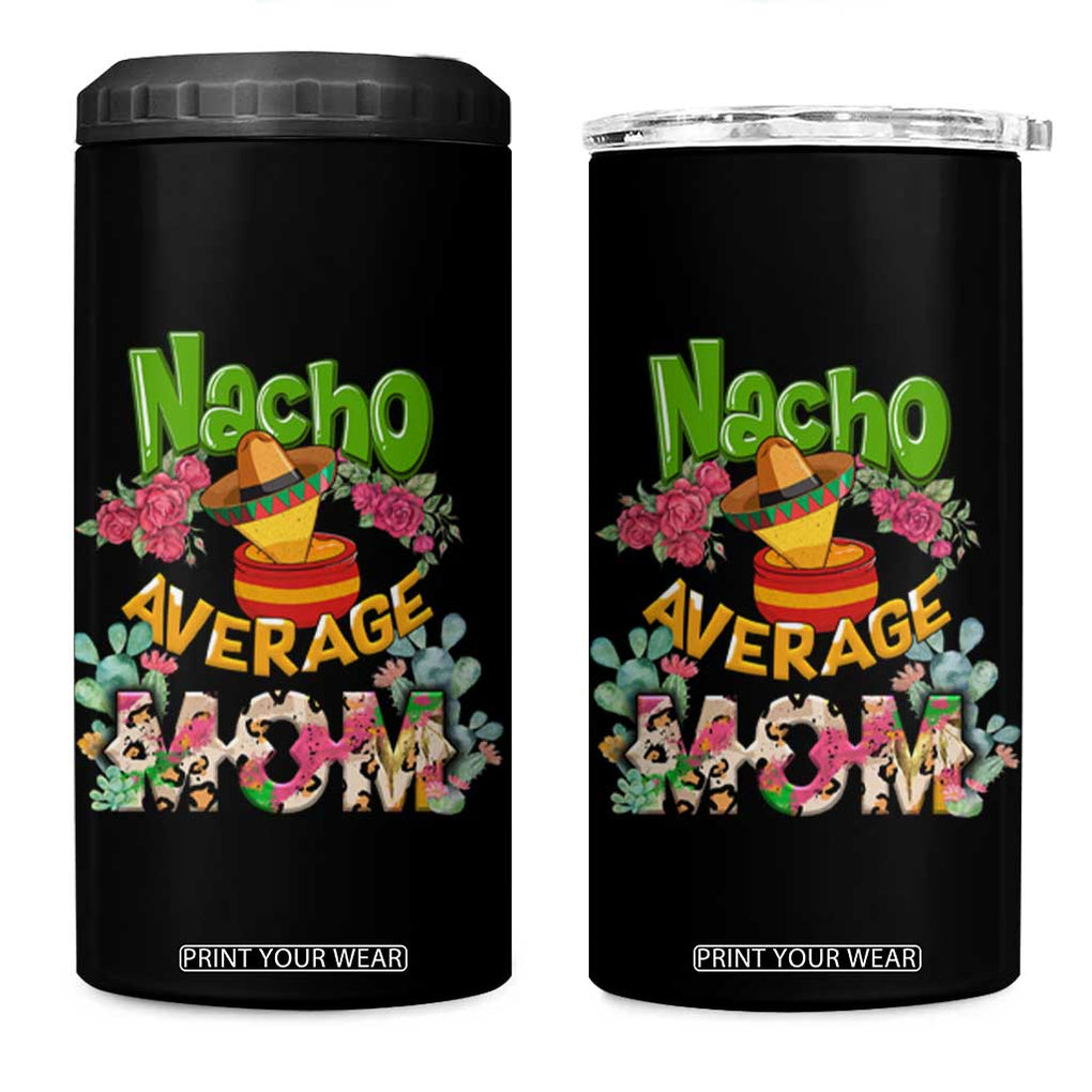 Funny Latino Mom 4 in 1 Can Cooler Tumbler Mom Life Got Me Feeling Un Poco Loco Hispanic Sugar Skull TB02 One Size: 16 oz Black Print Your Wear