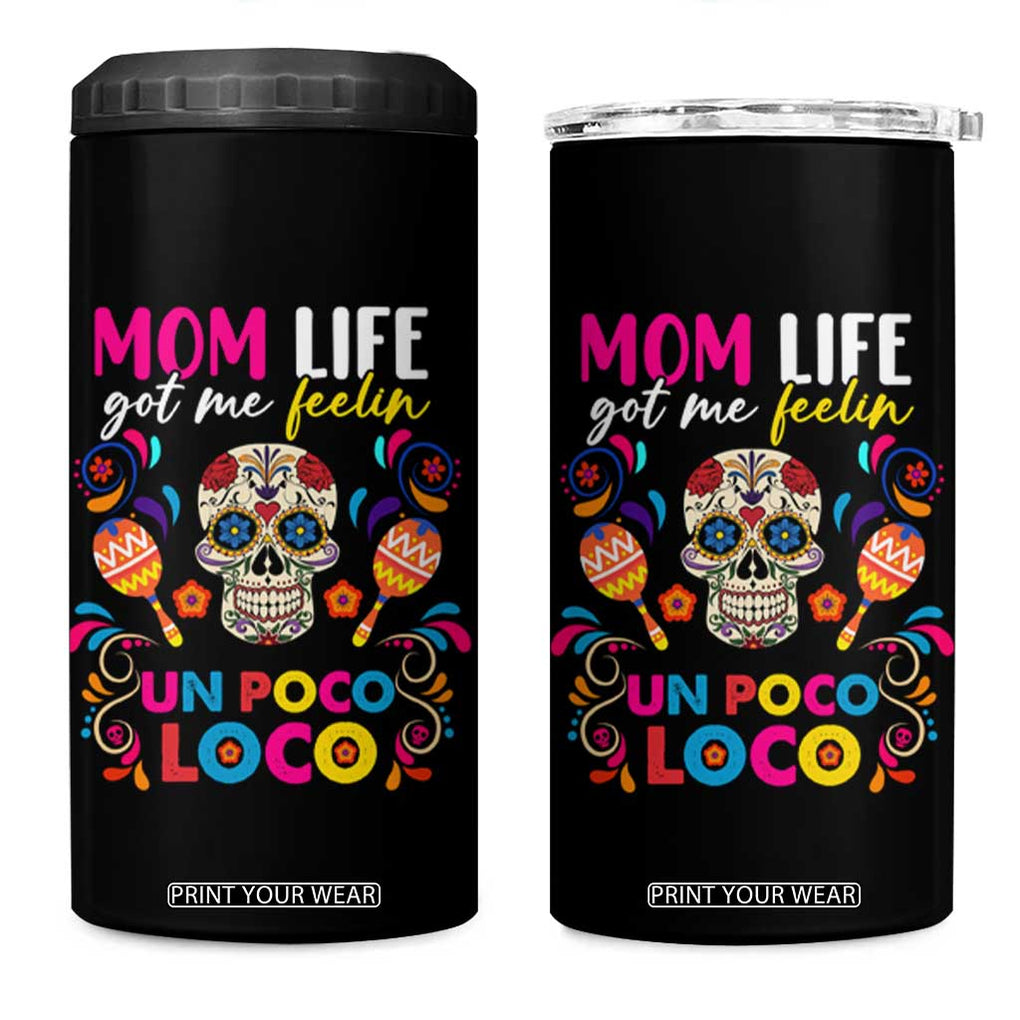 Funny Mexican Mom 4 in 1 Can Cooler Tumbler Nacho Average Mom TB02 One Size: 16 oz Black Print Your Wear