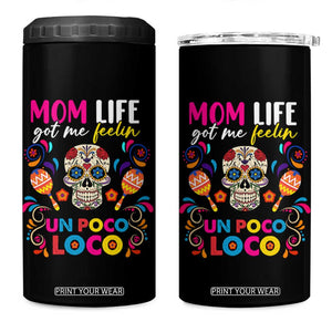Funny Mexican Mom 4 in 1 Can Cooler Tumbler Nacho Average Mom TB02 One Size: 16 oz Black Print Your Wear