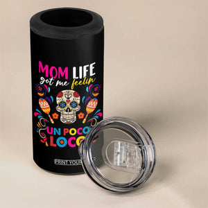 Funny Mexican Mom 4 in 1 Can Cooler Tumbler Nacho Average Mom TB02 Print Your Wear
