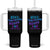Suicide Prevention Awareness Tumbler With Handle Stay The World Needs You Call Or Text 988 Motivational Groovy TB02 One Size: 40 oz Black Print Your Wear