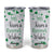Irish Kisses and Shamrock Wishes Tumbler Cup Lucky Clover St Patrick's Day TB02 White Print Your Wear