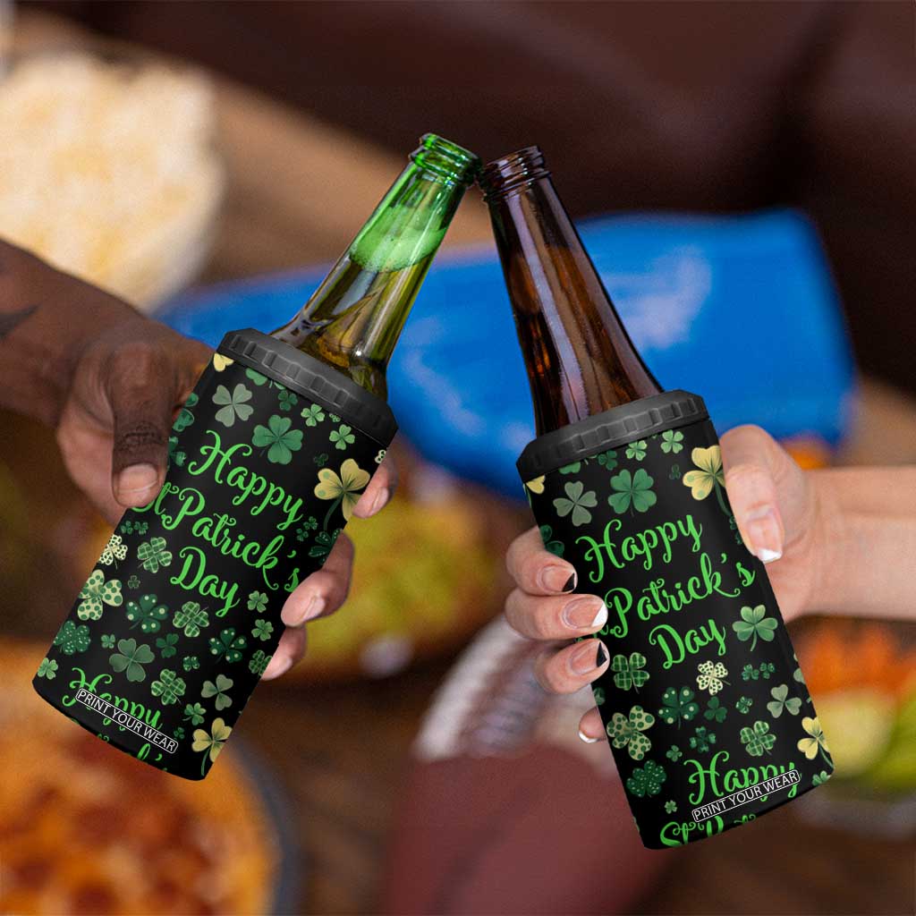 Lucky Irish Shamrocks 4 in 1 Can Cooler Tumbler Happy St Patricks Day TB02 Print Your Wear