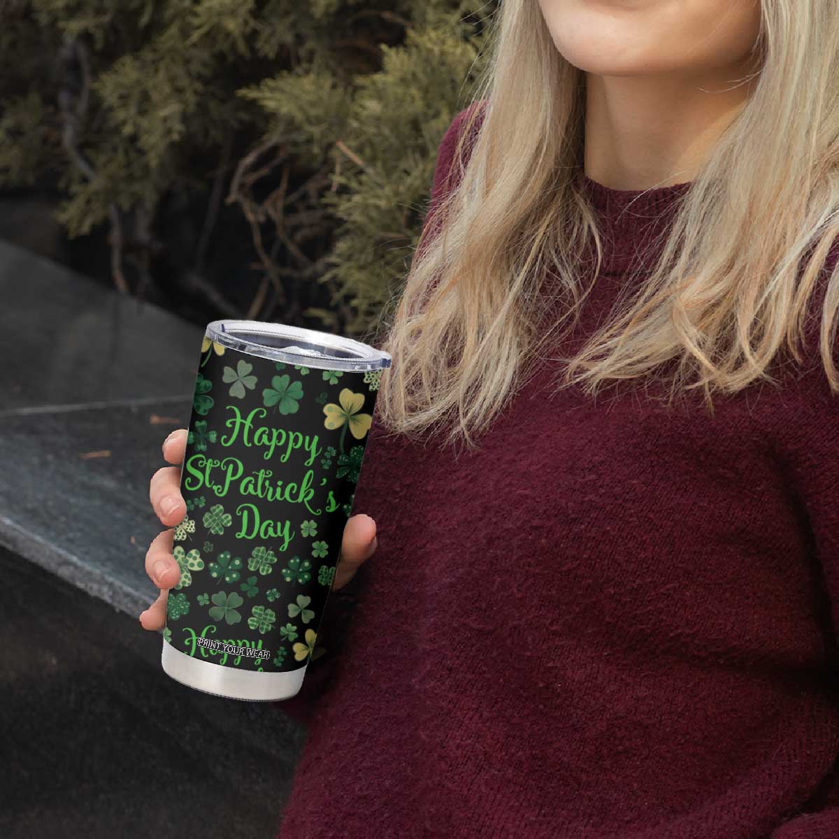 Lucky Irish Shamrocks Tumbler Cup Happy St Patricks Day TB02 Print Your Wear