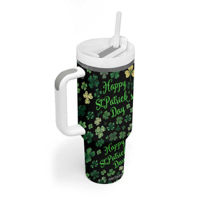 Lucky Irish Shamrocks Tumbler With Handle Happy St Patricks Day TB02 Print Your Wear