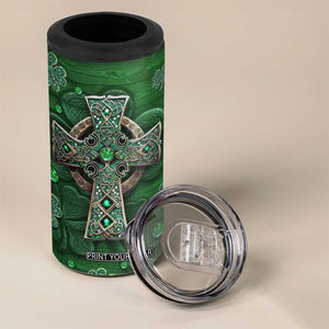 Funny Irish Facts 4 in 1 Can Cooler Tumbler Nutrition Facts Celtic Cross Lucky Shamrocks St Patricks Day TB02 Print Your Wear