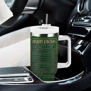 Funny Irish Facts Tumbler With Handle Nutrition Facts Celtic Cross Lucky Shamrocks St Patricks Day TB02 Print Your Wear