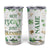 Personalized Irish Green Shamrocks Tumbler Cup Custom Name Not Lucky Just Blessed TB02 White Print Your Wear