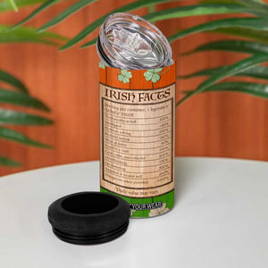 Irish Pride Celtic Cross 4 in 1 Can Cooler Tumbler Funny Nutrtion Fact Ireland Flag Vintage TB02 Print Your Wear