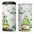 Personalized Lucky Green Gnomies 4 in 1 Can Cooler Tumbler Irish Gnomes Happy St Patrick's Day Leopard TB02 One Size: 16 oz White Print Your Wear